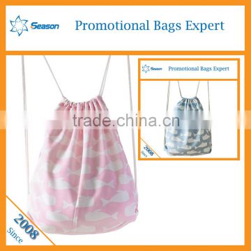 Canvas custom printed LOGO mesh bag receive gift packaging Calico bag with drawstring