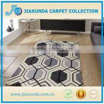 Grey Geometric Design Hand Tufted Home Decor Floor Area Carpet