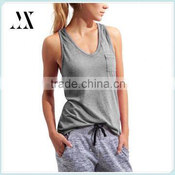 Hot Selling Sexy Ladies Fitness V-neck Tank Tops Women's Sugar Wash Tank Top Custom Wholesale