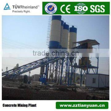 Portable HZS50 Concrete Mixer Plant With Cement Silo photo-5
