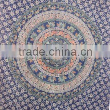 RT-613 Indian Cotton Bed Sheet Mandala Design Hand Block Bed Cover Manufacturer and Supplier photo-4
