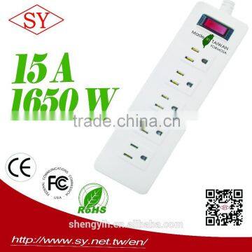 2016 15A Flexible socket extension extention socket 5 gang Power cords extension socket electrical socket power socket outlet