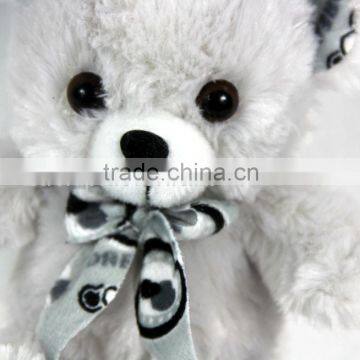 Luckiplus Hot Sale First Class Adorable Bear Grey and White Safe Technology Toy For Kids