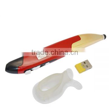 new design patent 2.4g wireless optical touch pen mouse without mouse hand