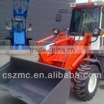 china brand mini wheel loader ZL16 with quick hitch and pallet fork