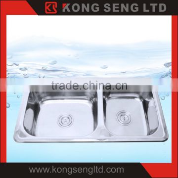 High quality Stainless steel 304 Deep drawn sink Topmount sink -KS-TM-D15