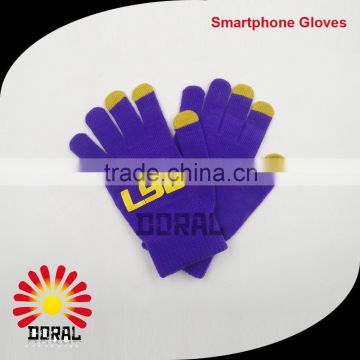 Wholesale Winter Mittens Colorful Touch Screen Gloves ,Smartphone Gloves