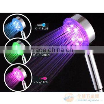 Water Temperature control LED Hand Shower Color Changing Showerhead filter