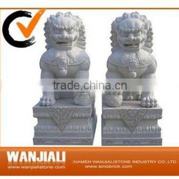 Hand Carved Art Lion Stone Sculpture