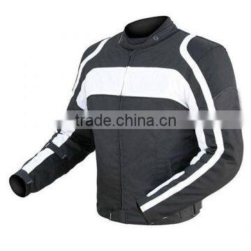 Best white 7 Black Motorcycle Cordura/Textile Jacket,