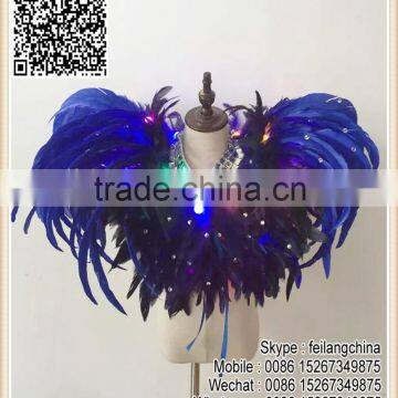 Royal With Colors Lighting Feather Stage Party Children Boys Costume