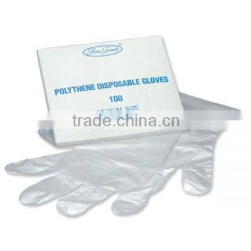 2015 canton fair hot sale pe gloves with box in China factory