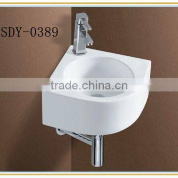 High quality ceramic art basin bathroom corner wash basin