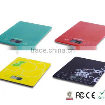 Promotion Kitchen Scale Tempered Glass Platform