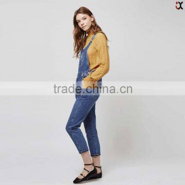 Latest Trend Jeans Girls Blue Fashion Denim Overall (JXA039) photo-4
