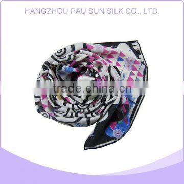 Cheap hot sale best quality digital print custom design silk scarf