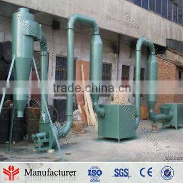 400kgph hot airflow dryer machinery airflow sawdust dryer machine