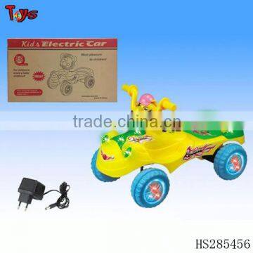 Cheap new style animal ride on car with transparent wheels and light & music electric battery cars