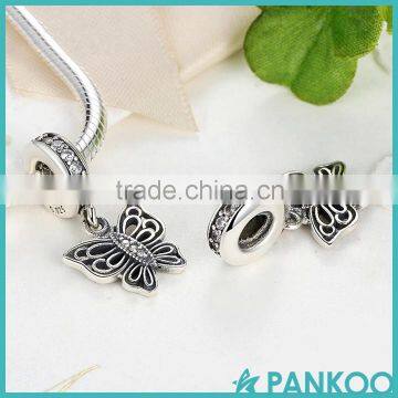 925 Sterling Silver Love Takes Flight, Clear CZ Butterfly Charms Beads Fit Bracelet & Necklace Jewelry Accessories photo-5