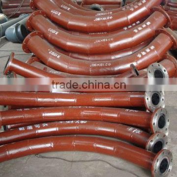 Abrasion resistant composite steel pipe