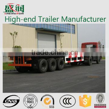 Shandong 40ft Platform trailer Tri axle flat bed trailer