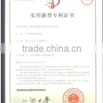 Patent Certificate of Optical Channel Automatic-sw