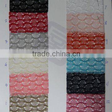 Fashion lace fabric raw material for shoe making use for shoes upper