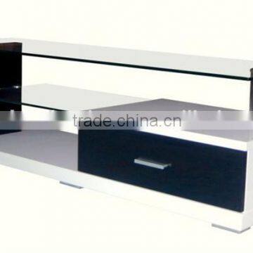 TV-3043 small size living room tv stand glass top