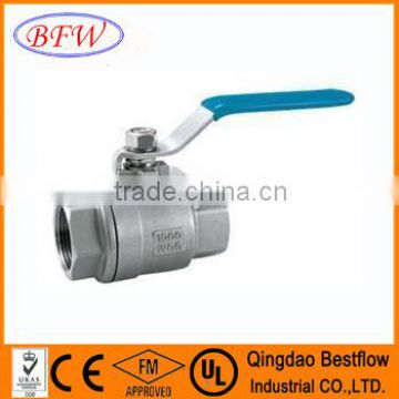 Two Pieces 150LB-2500LB Cast Steel Stainless Steel Ball Valves