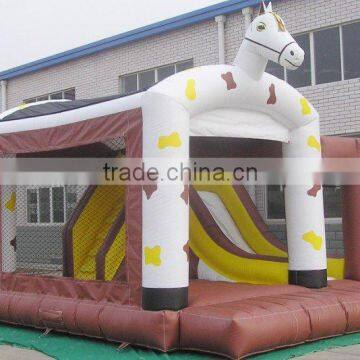 best sell white inflatable horse bouncer for sale, inflatable bouncer and slide combo, bounce house