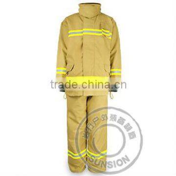 Detachable Fire Fighrint Suit/flame-retardant suit with EN standard