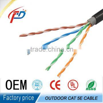 305m/1000ft waterproof utp cat5 wireless mesh network outdoor cable