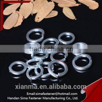 Single coil carbon steel spring washer from china supplier