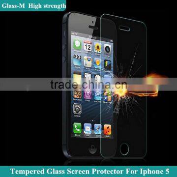 replacement glass for mobile phone tempered glass screen protector for Iphone5/5c/5s