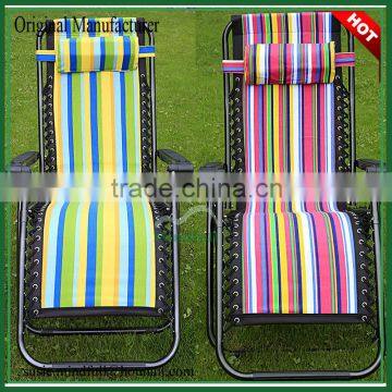 Cotton Fabric Folded Deck Chair/Patio Furniture Chairs for Sale/Seaside Deck Chairs for Sale