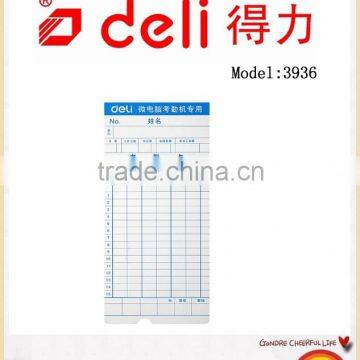 Deli Attendance for paper card A