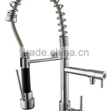 chrome and contemporary style kitchen faucet