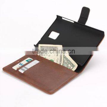 Wallet PU Leather Case Flip Cover made in China for Blackberry Q30