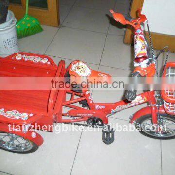 Baby Tricycle Red Color, Three Wheel Tricycle With Basket