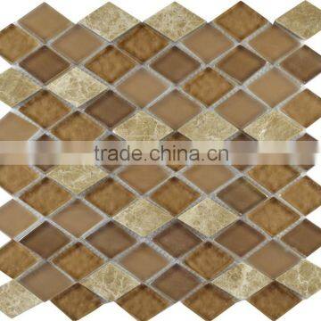 New design crystal mosaic, bathroom glass mosaic tile