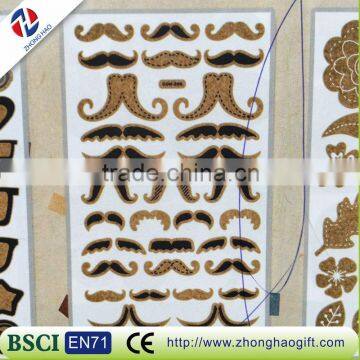 cute false beard shape cork sticker