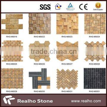 Own Quarry Imperial Gold Marble 3" Lantern Mosaic photo-5