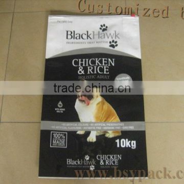 pet food pouch with zipper