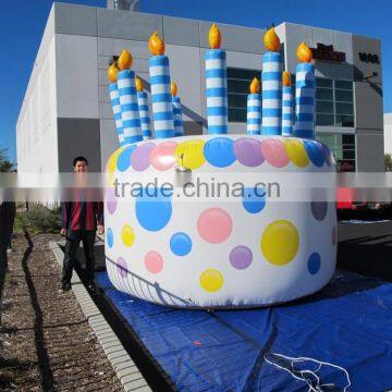 10ft 3m high Inflatable birthday cake large Inflatable birthday cake cold air balloon