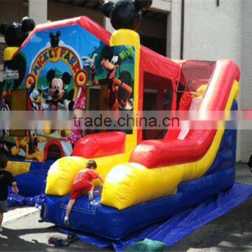 high standard quality inflatable mickey mouse jumping castle,baby inflatable bouncer slide