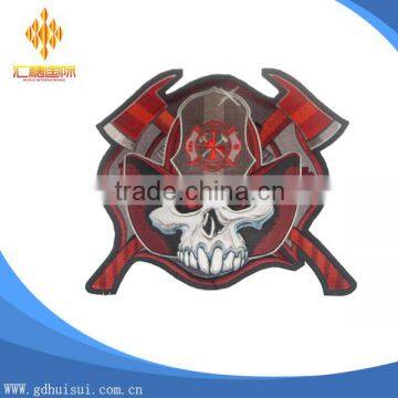 High quality popular custom embroidery evil teeth with red eyes patch