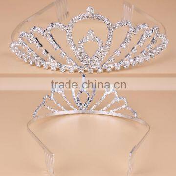 Newest Style!!! Wholesale Pageant Crown Tiara For Wedding photo-3