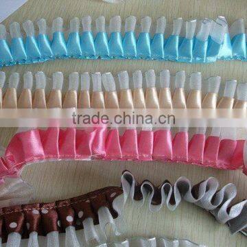 Wholesale Custom Design Elastic Frill Ribbon for Garment Accessories photo-5