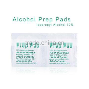 Customized logo high quality 70% isopropyl alcohol prep wipes with MSDS