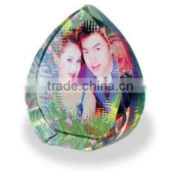 Crystal frame with happy couples image